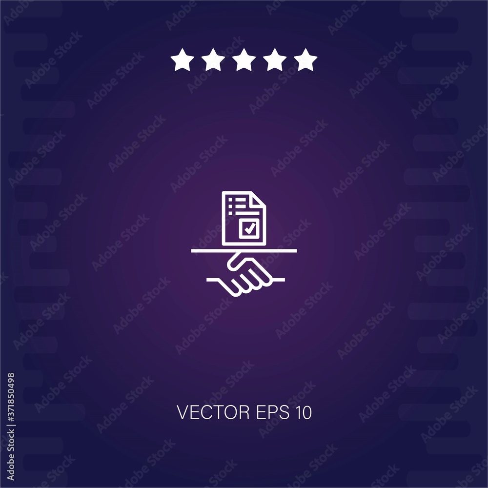 contract vector icon modern illustration contract vector icon modern illustration