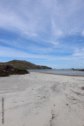 beach in the morning  south uist outer hebrides  scotland