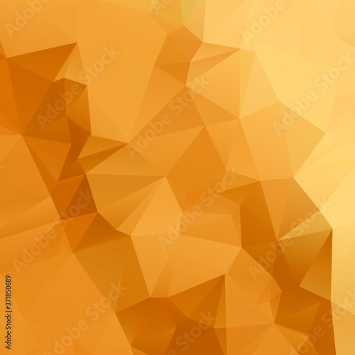 Triangle background design polygonal. Yellow and brown color pattern
