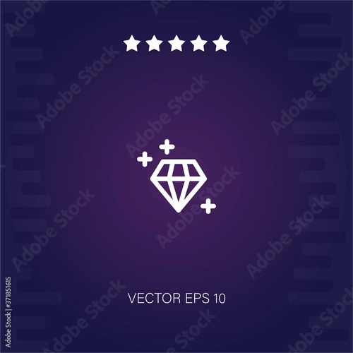diamond vector icon modern illustration