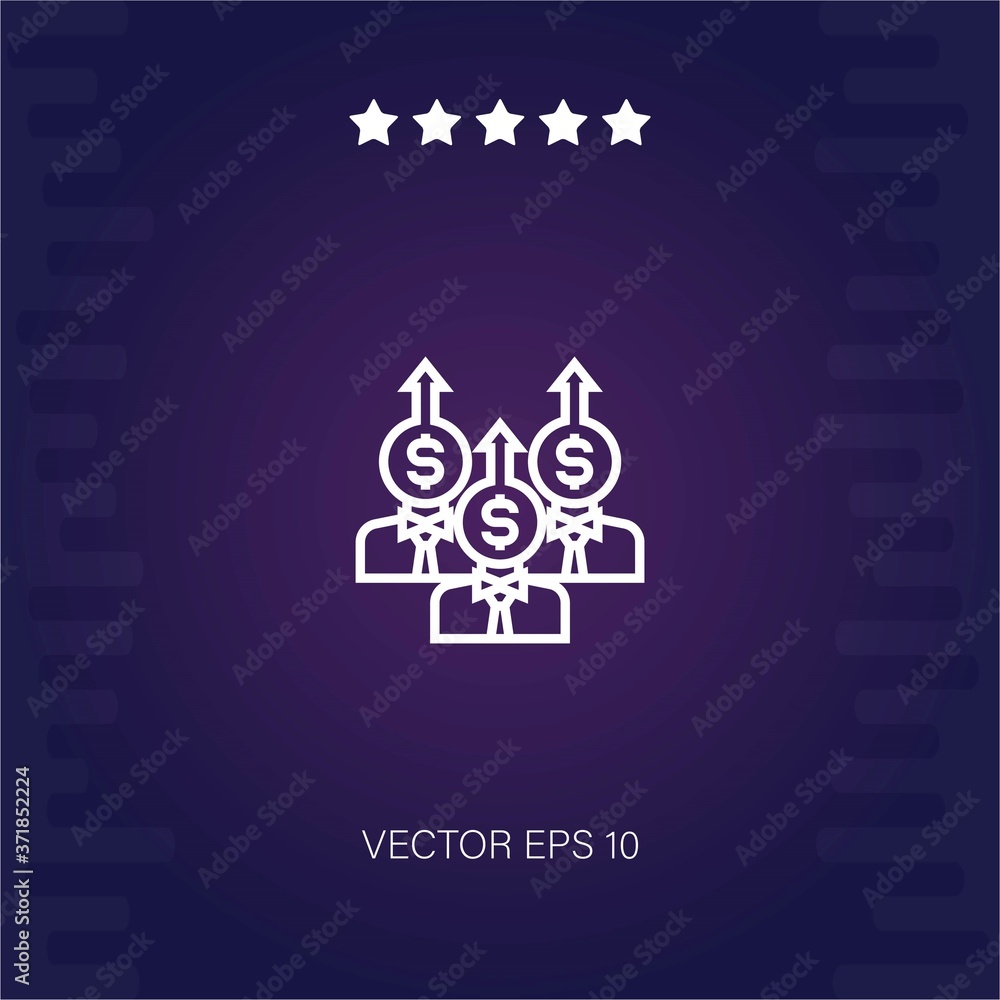 teamwork vector icon modern illustration teamwork vector icon modern illustration