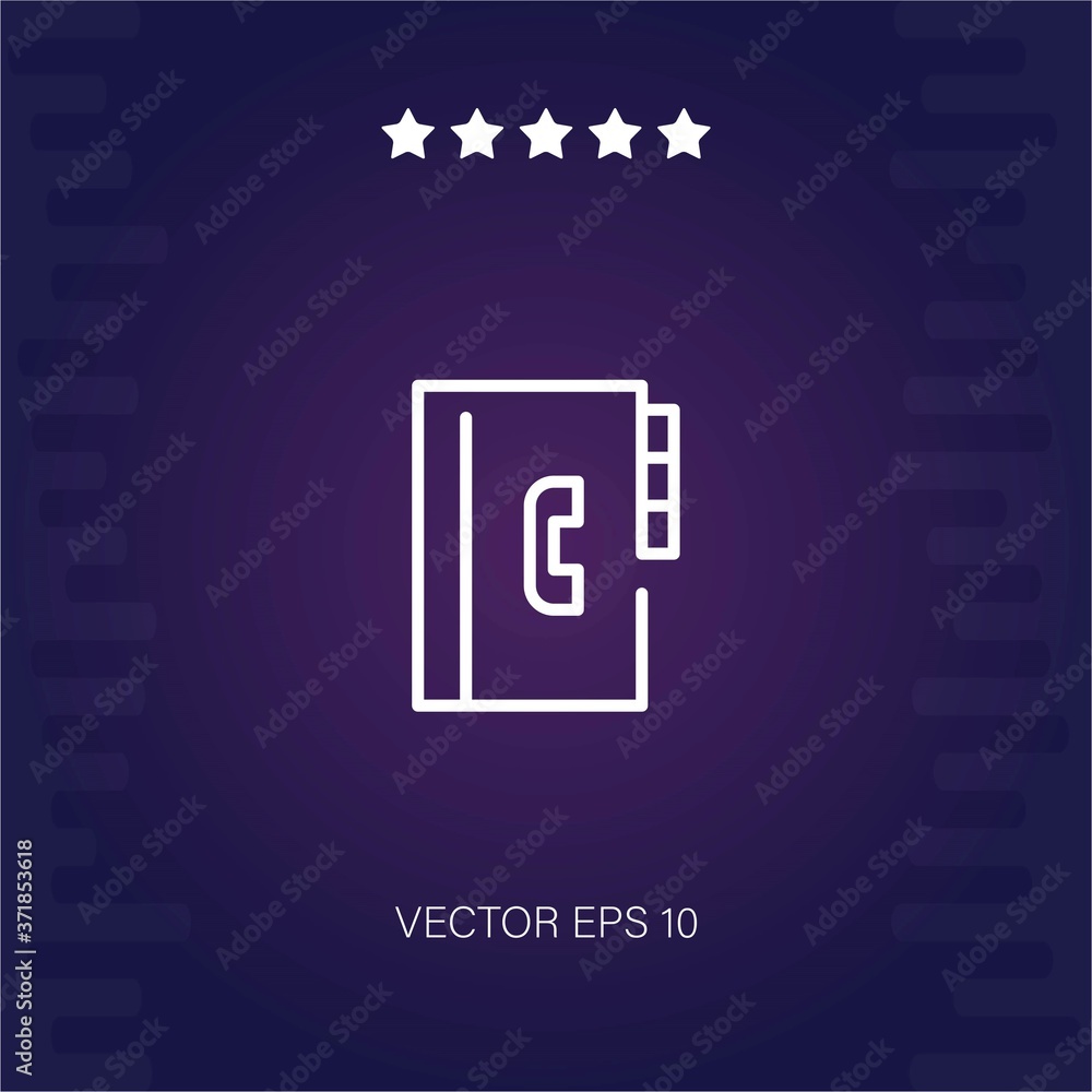 agenda vector icon modern illustration agenda vector icon modern illustration