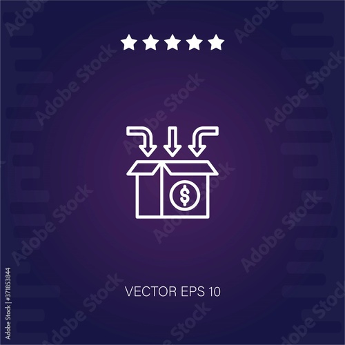 crowdfunding vector icon modern illustration