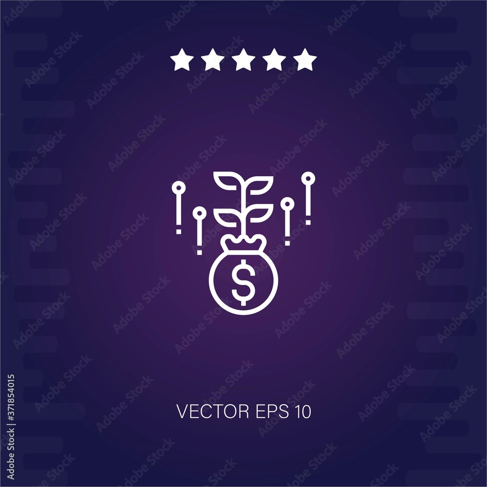growth vector icon modern illustration growth vector icon modern illustration