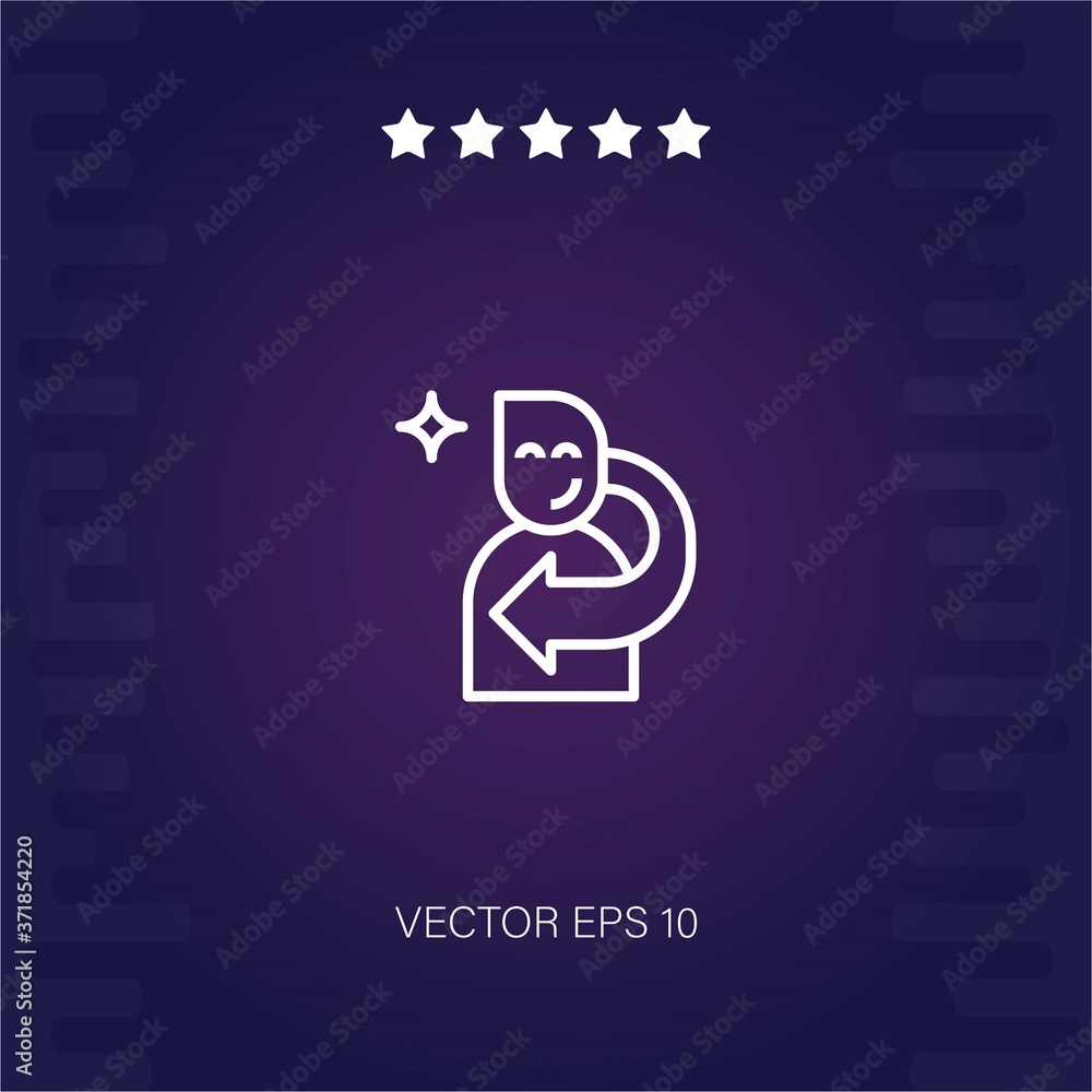 single vector icon modern illustration single vector icon modern illustration