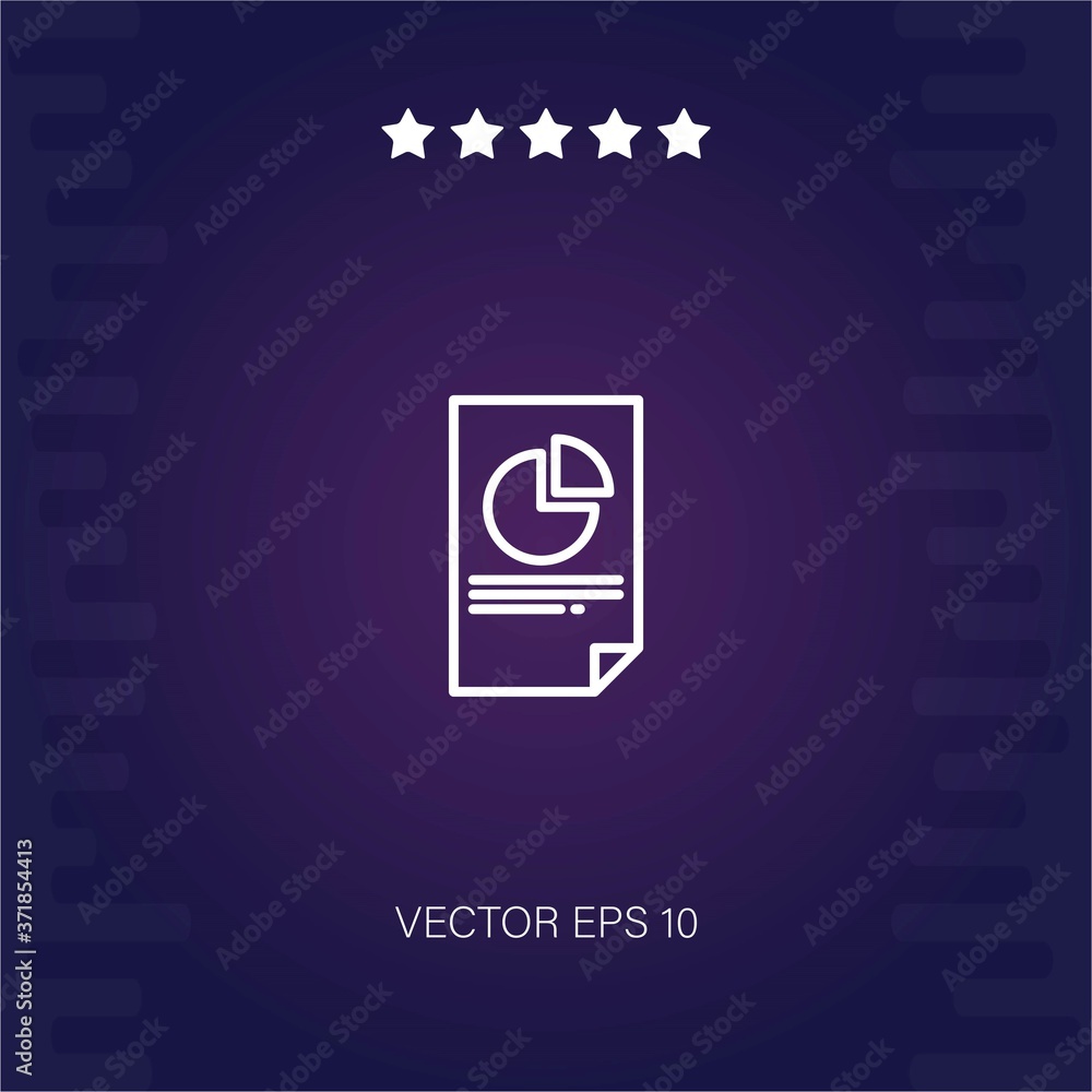 chart vector icon modern illustration chart vector icon modern illustration