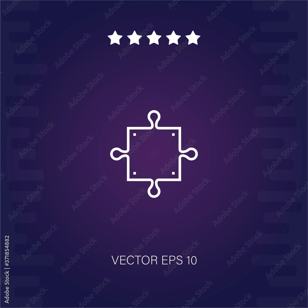 puzzle vector icon modern illustration puzzle vector icon modern illustration