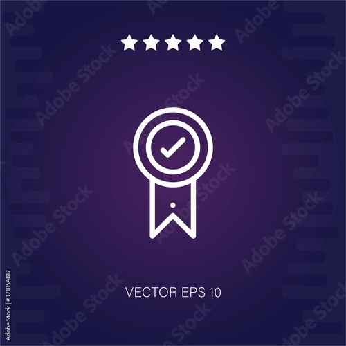 medal vector icon modern illustration