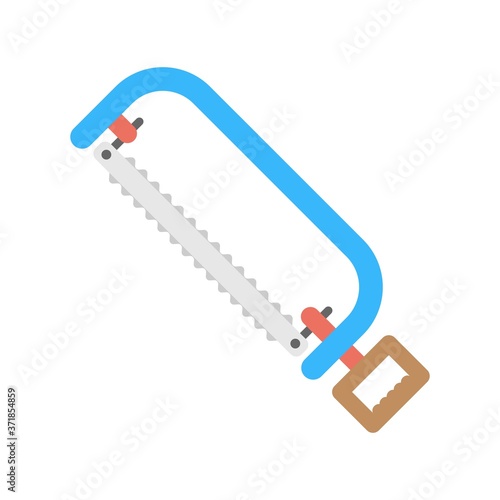 Hand metal saw icon - vector illustration.