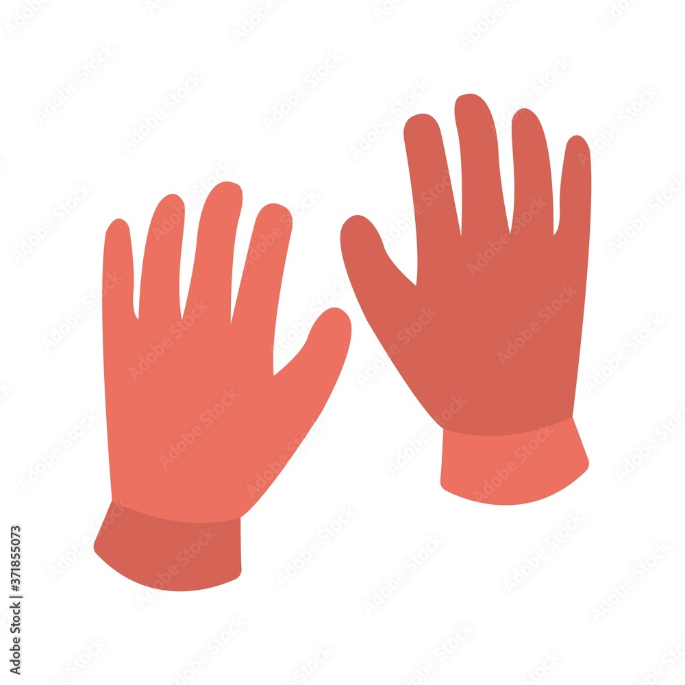 Obraz premium Gardening Tools-Pair Of Gardening Hand Gloves - Vector Illustration.