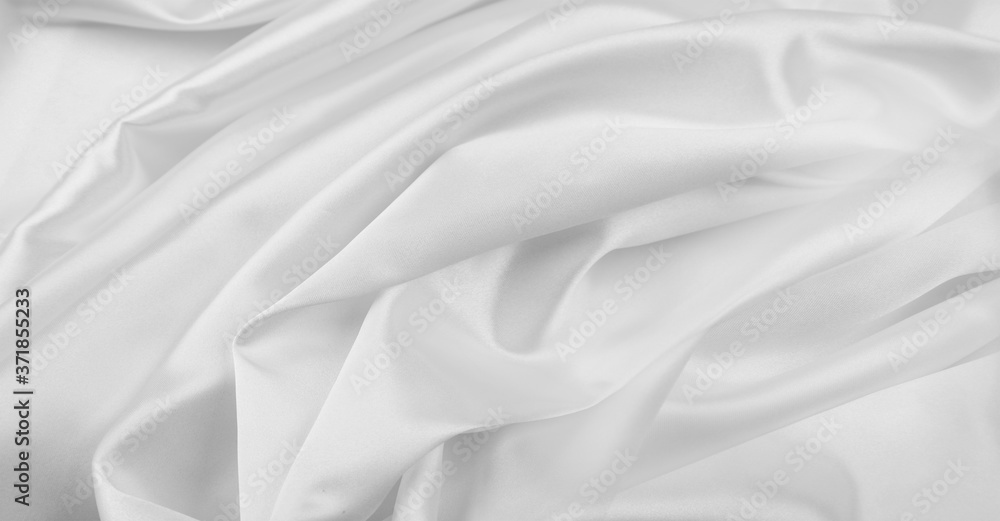 Obraz premium White silk fabric lines