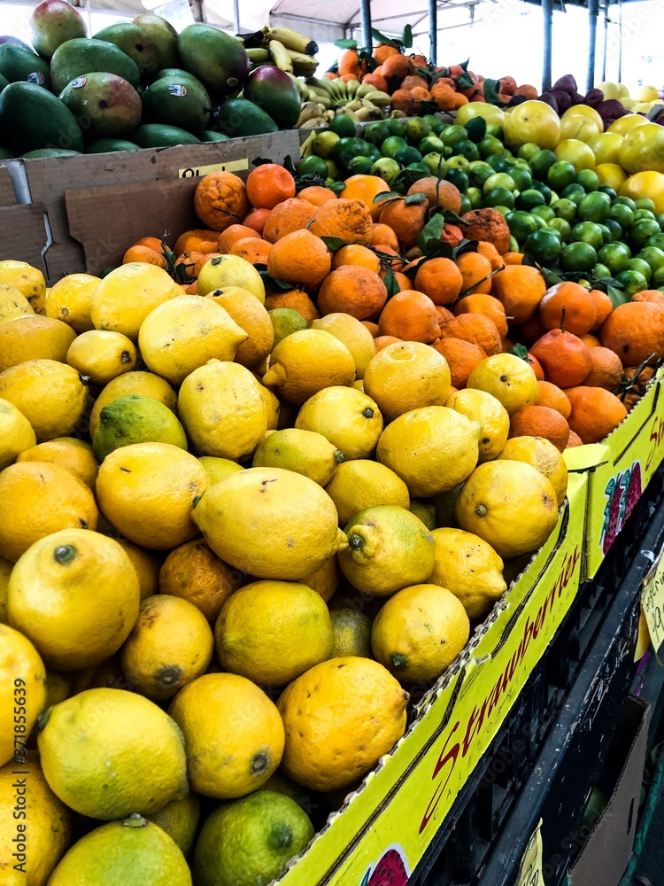 fresh fruit at the market
