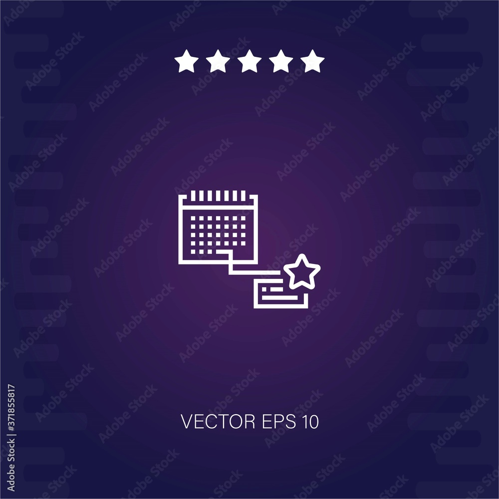 calendar vector icon modern illustration calendar vector icon modern illustration
