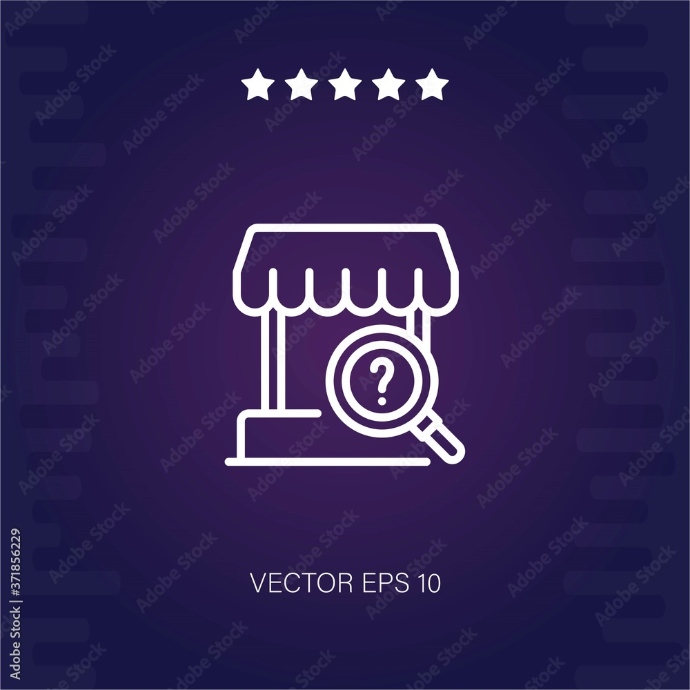 market vector icon modern illustration market vector icon modern illustration