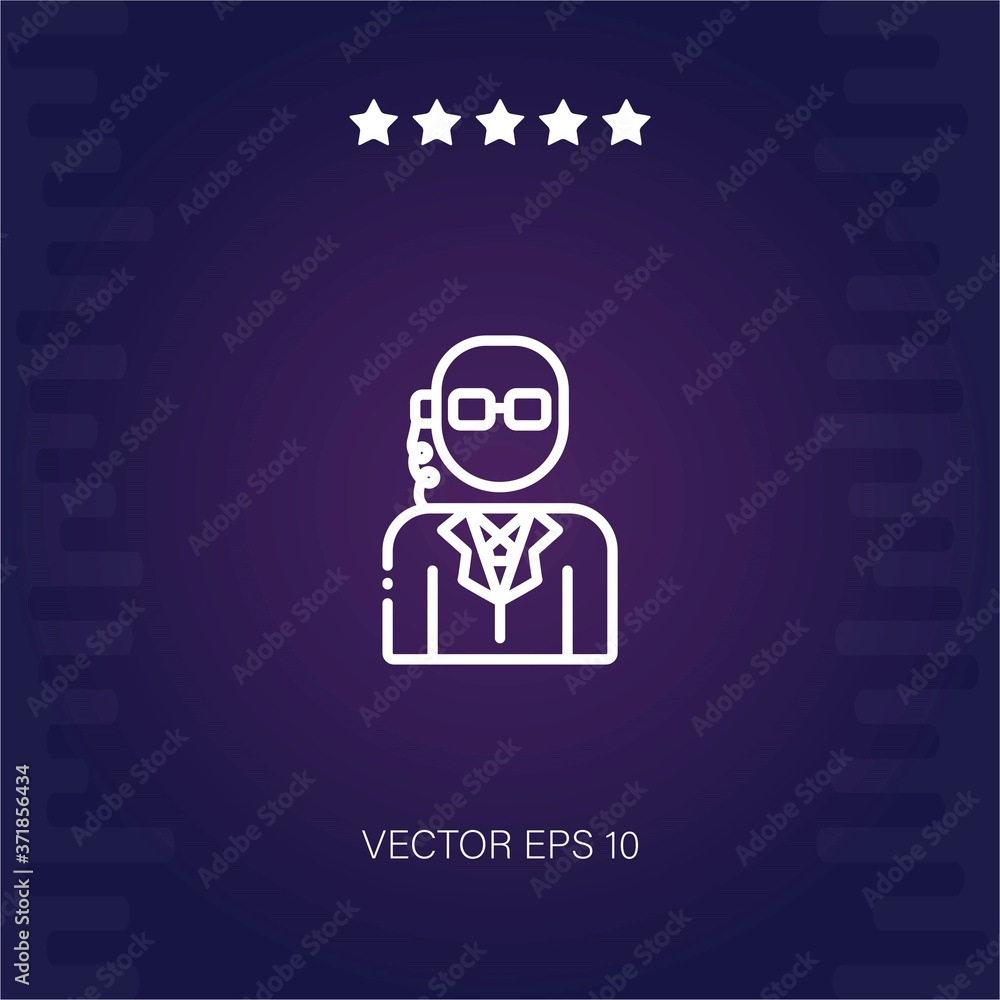 agent vector icon modern illustration agent vector icon modern illustration