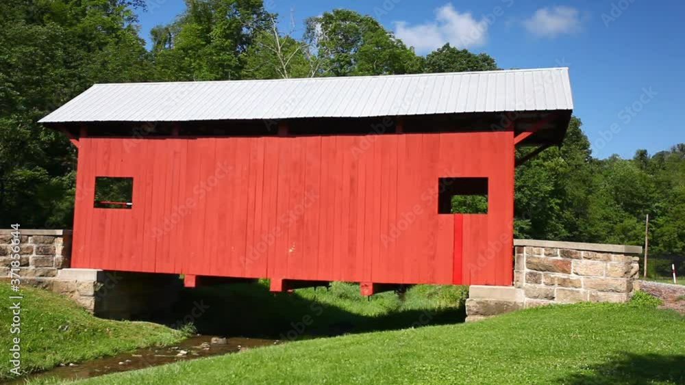 Brownlee Covered Bridge in Pennsylvania, United States Brownlee Covered Bridge in Pennsylvania, United States