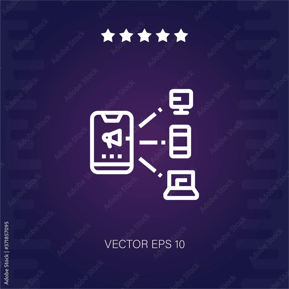 media vector icon modern illustration media vector icon modern illustration