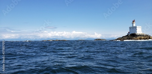 lighthouse in the sea