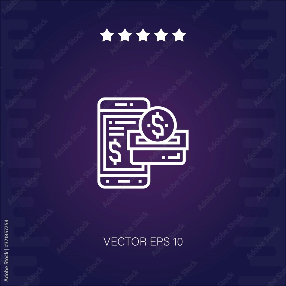 smartphone payment vector icon modern illustration smartphone payment vector icon modern illustration