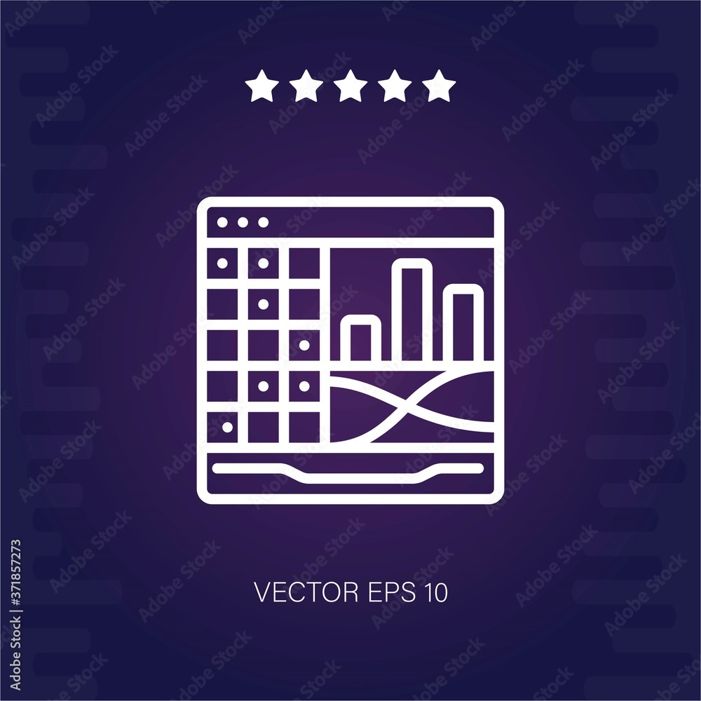 table vector icon modern illustration table vector icon modern illustration