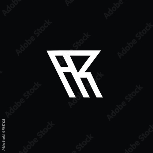 Free Download Creative Professional Trendy and Minimal Letter R Logo Design in Black and White Color, Initial Based Alphabet Icon Logo in Editable Vector Format - GFXLoad