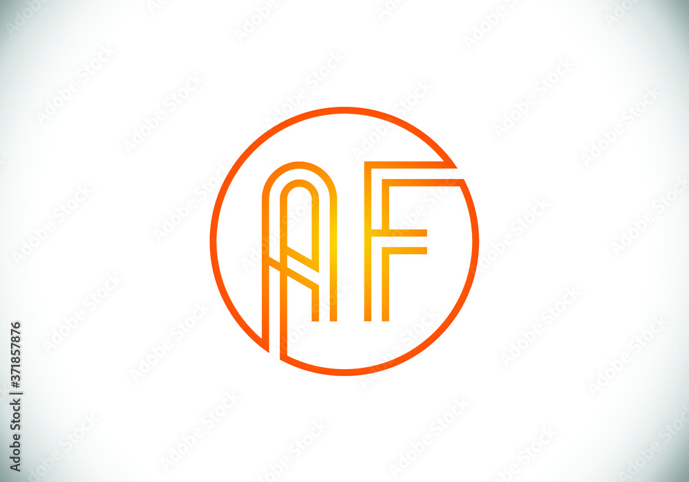 Initial Monogram Letter A F Logo Design Vector Template. Graphic Alphabet Symbol for Corporate Business Identity Initial Monogram Letter A F Logo Design Vector Template. Graphic Alphabet Symbol for Corporate Business Identity