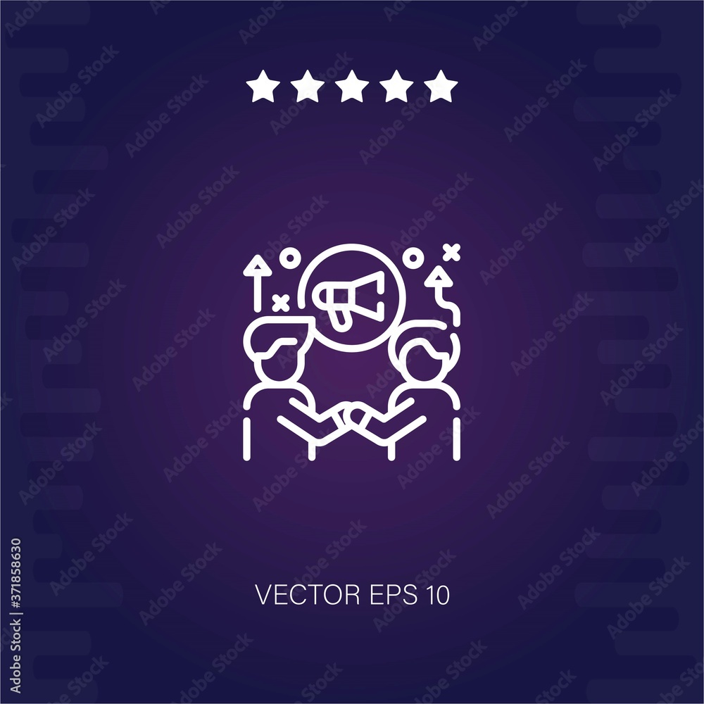 partner vector icon modern illustration partner vector icon modern illustration