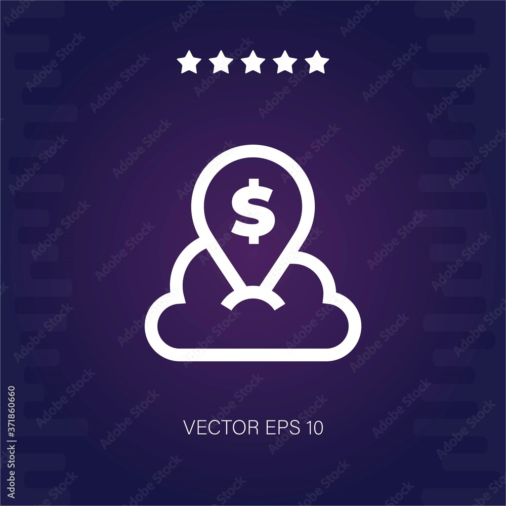 cloud vector icon modern illustration cloud vector icon modern illustration