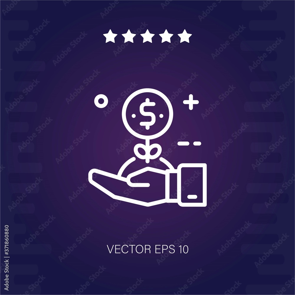 growth vector icon modern illustration growth vector icon modern illustration