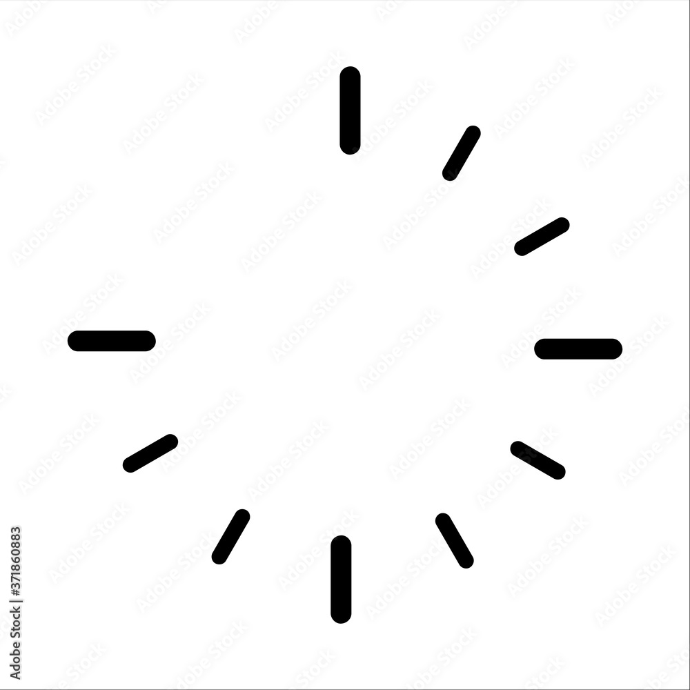 clock face blank on white background - Vector illustration clock face blank on white background - Vector illustration