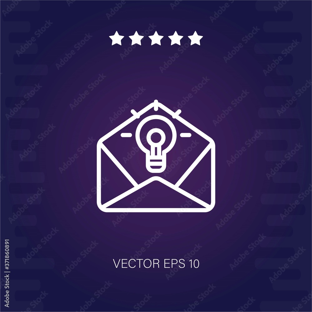 idea vector icon modern illustration idea vector icon modern illustration