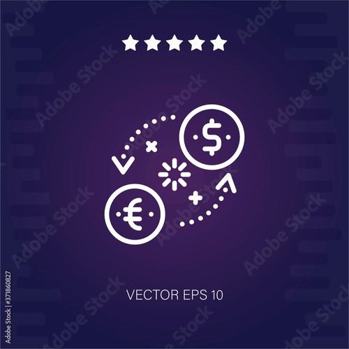 exchange vector icon modern illustration