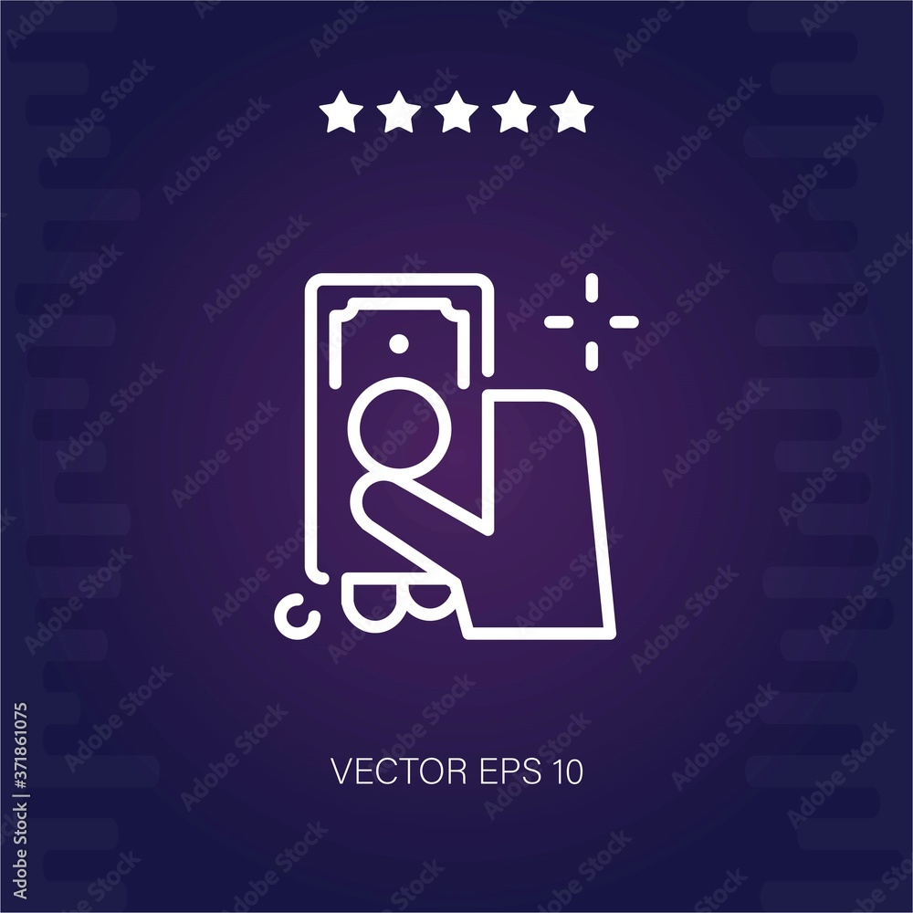 money vector icon modern illustration money vector icon modern illustration