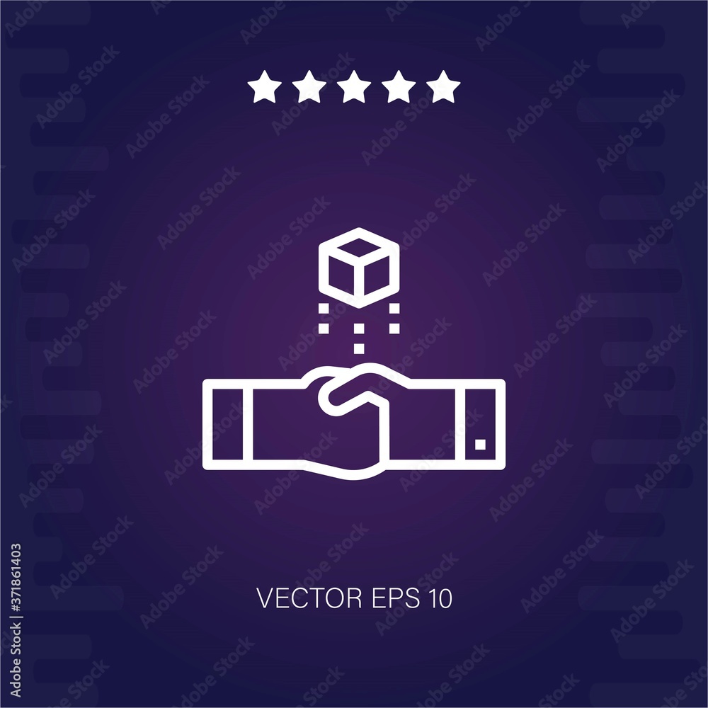 agreement vector icon modern illustration agreement vector icon modern illustration