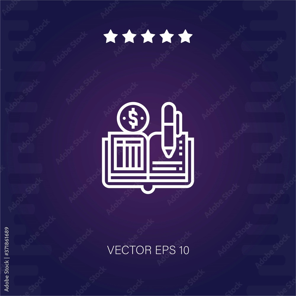 Ledger vector icon modern illustration Ledger vector icon modern illustration