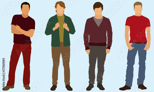 Young Adult Men of College Age