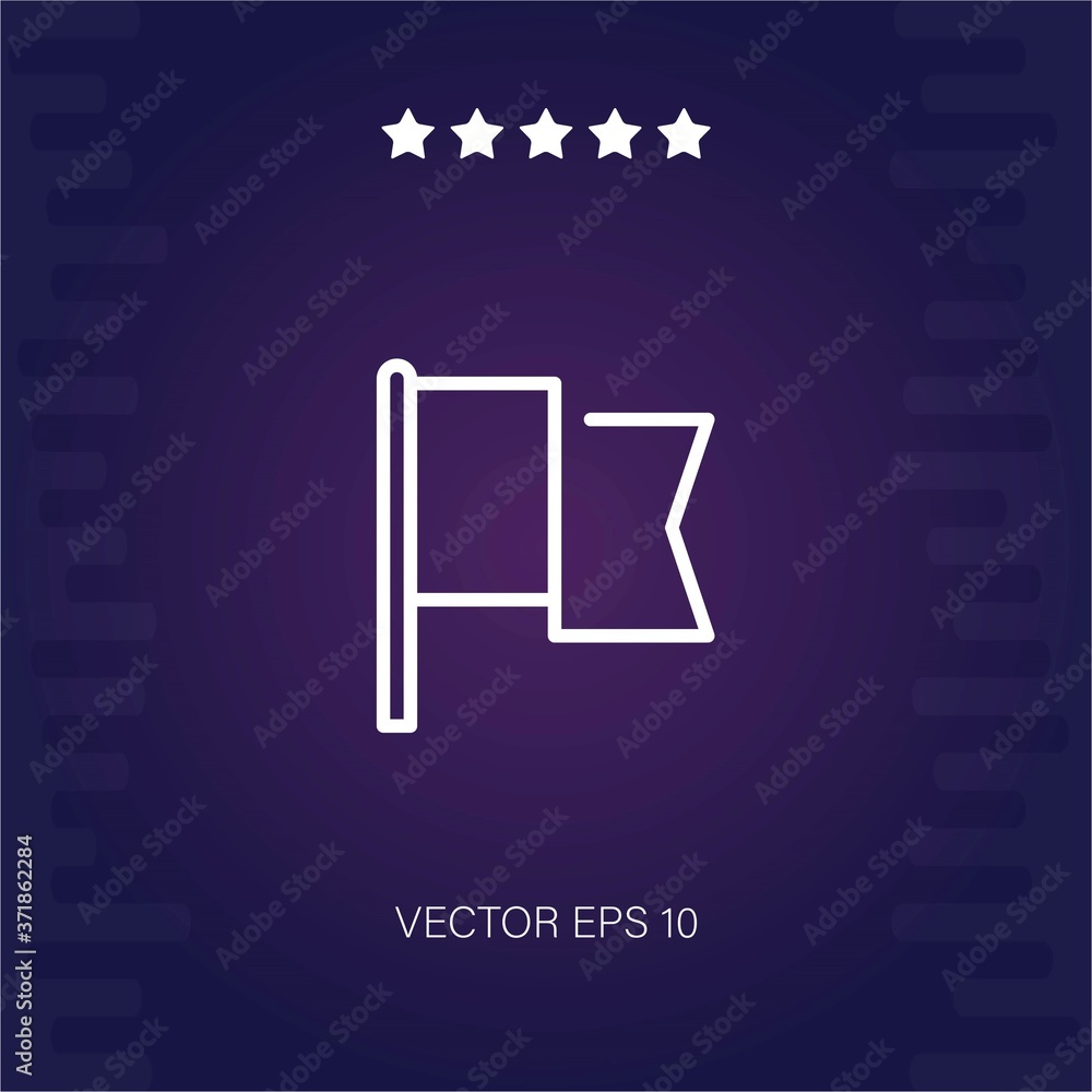 flag vector icon modern illustration flag vector icon modern illustration