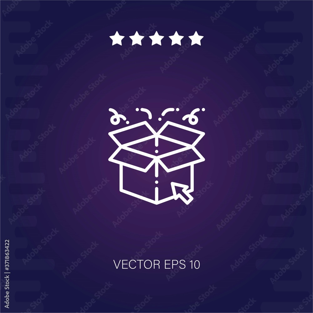 Naklejka premium product vector icon modern illustration