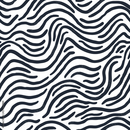 Seamless pattern with waves. Repeating texture. Figure for textiles. Print for the cover of the book, postcards, t-shirts. 