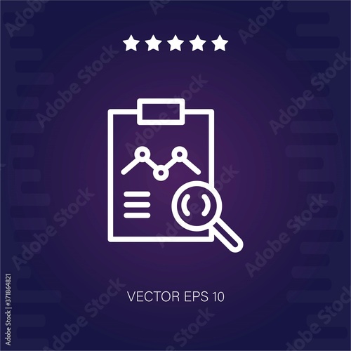 graph vector icon modern illustration