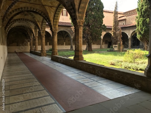 Obraz na plátně Florence, Tuscany, Italy - 07/14/2018: Santa Maria Novella