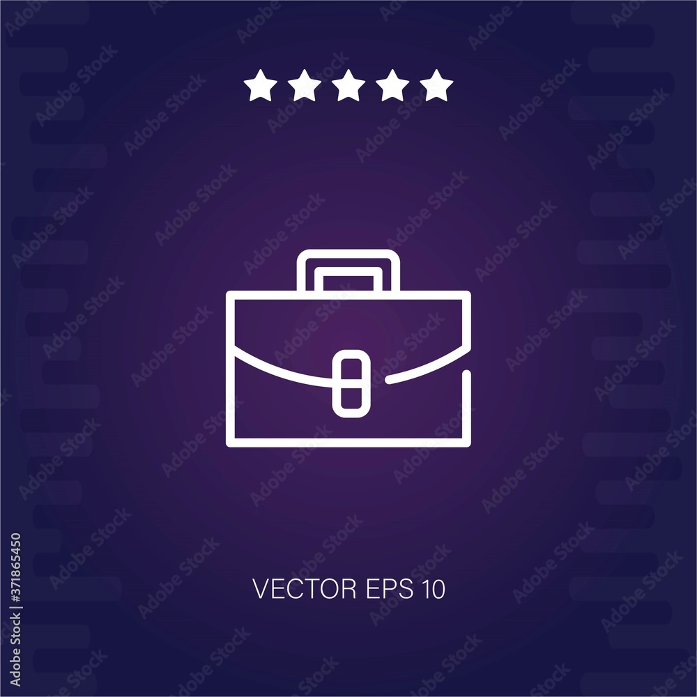 briefcase vector icon modern illustration briefcase vector icon modern illustration