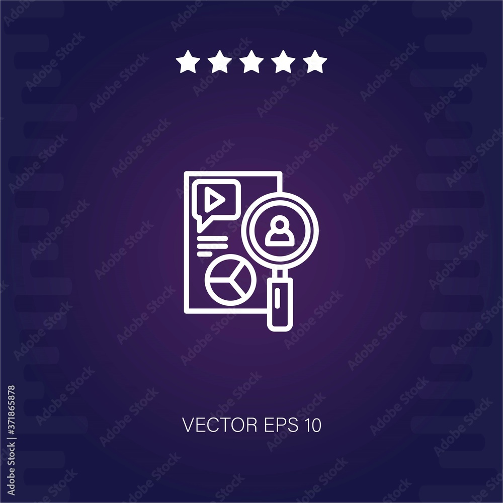 research vector icon modern illustration research vector icon modern illustration