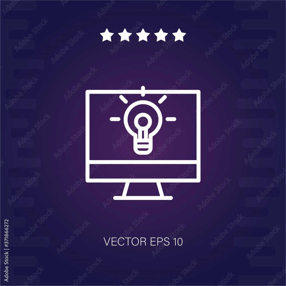 idea vector icon modern illustration idea vector icon modern illustration