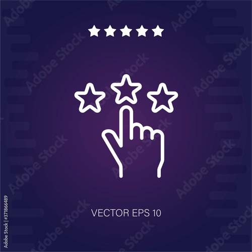 rating vector icon modern illustration