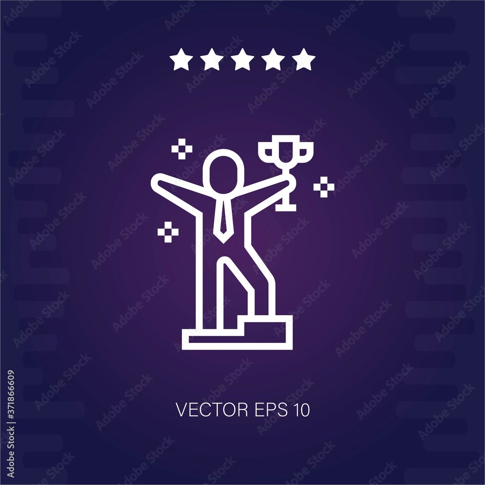 winner vector icon modern illustration winner vector icon modern illustration