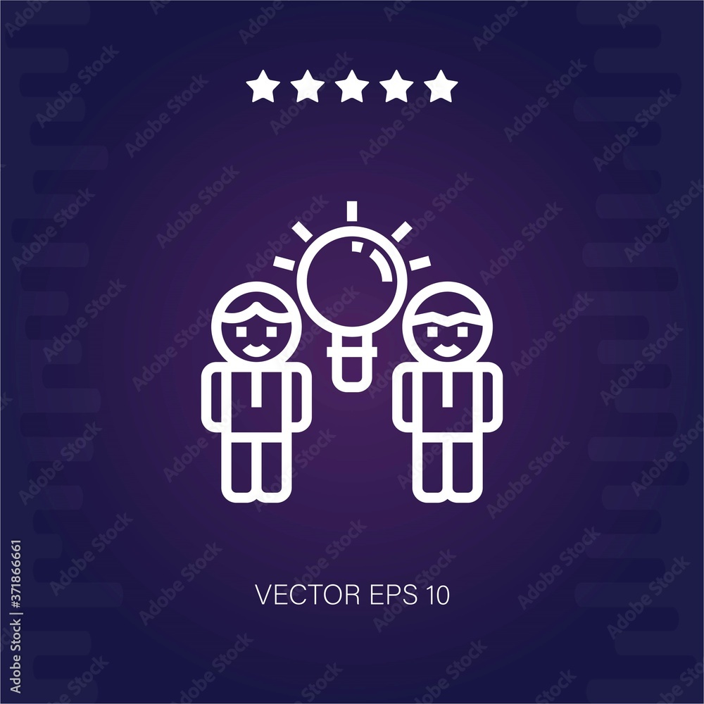 brainstorm vector icon modern illustration brainstorm vector icon modern illustration