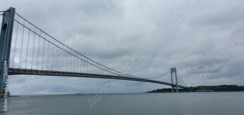 Verrazzano Bridge on a cloudy day