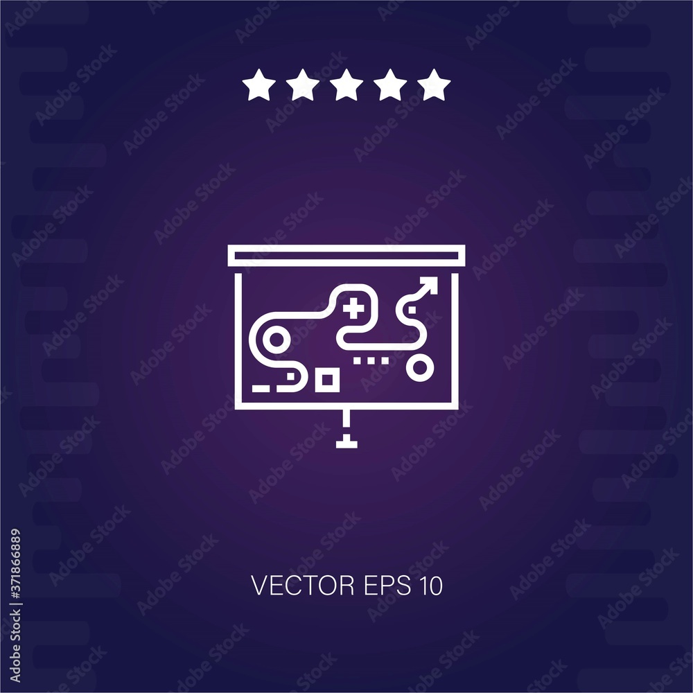 presentation vector icon modern illustration presentation vector icon modern illustration