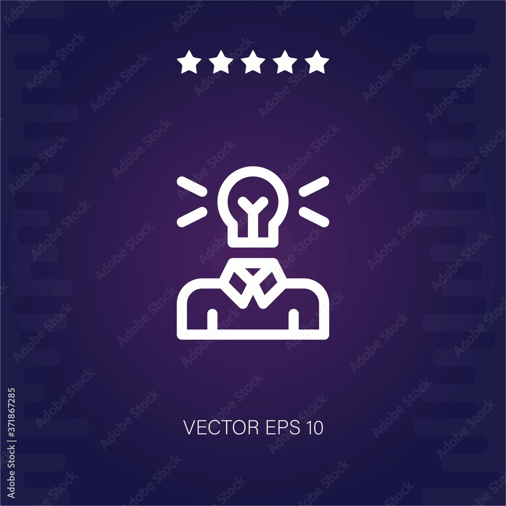 idea vector icon modern illustration idea vector icon modern illustration